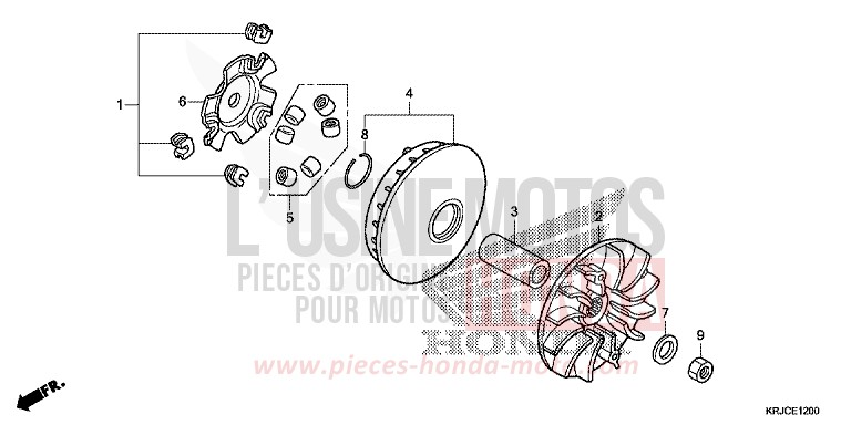 DRIVE FACE for S-Wing ABS CHAMPAGNE BRONZE METALLIC (YR287) from 2012